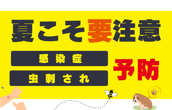 夏こそ注意！感染症と虫刺され予防