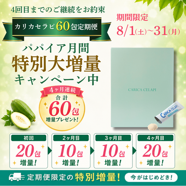 カリカセラピ公式通販 | 野生の未熟果パパイアを使った発酵食品の開発