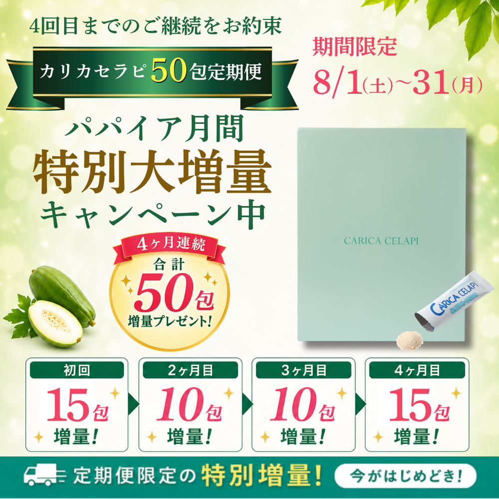 カリカセラピ公式通販 | 野生の未熟果パパイアを使った発酵食品の開発
